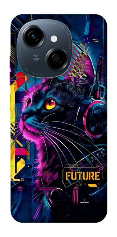 Чохол на TECNO Spark Go 1 Cyber Cat v2 фото 1 з 1