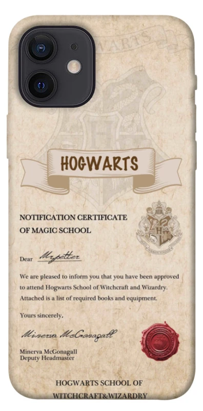 Чехол на Apple iPhone 12 (6.1") The Hogwarts acceptance letter фото 1 из 1