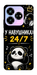 Чехол на ZTE Nubia V60 Desing У навушниках 24/7 фото 1 из 1