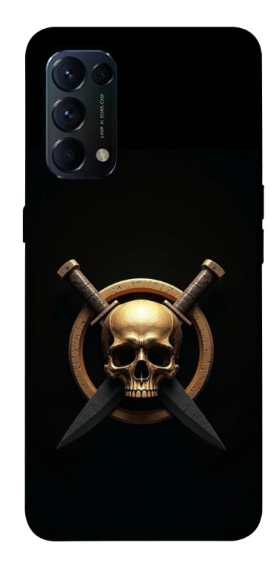 Чохол на Oppo Reno 5 4G Golden Skull фото 1 з 1