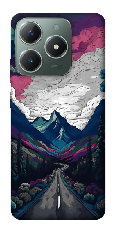 Чехол на Realme C61 Нарисованные горы фото 1 из 1