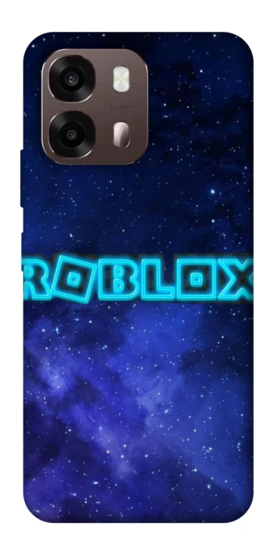 Чохол на Oppo A6 Roblox Space Logo Blue фото 2 з 2