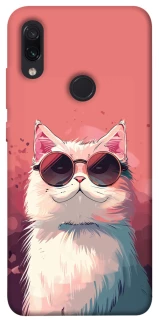 Чехол на Xiaomi Redmi Note 7 / Note 7 Pro / Note 7s Сat with glasses фото 1 из 1