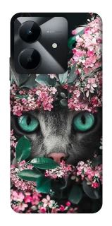 Чохол на Realme Note 60x Кіт в квітах фото 1 з 1