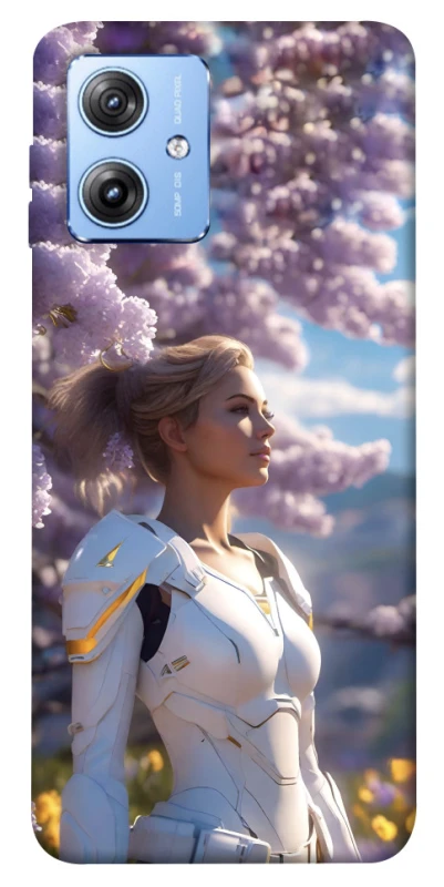 Чехол на Motorola Moto G84 Cyber space girl ver.1 фото 1 из 1