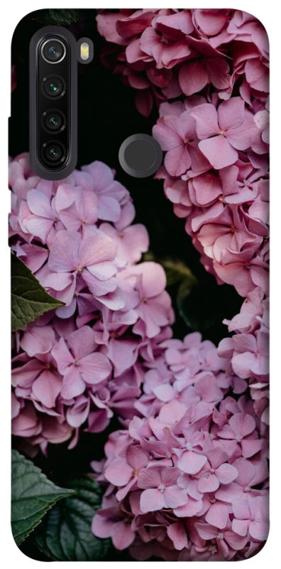 Чохол на Xiaomi Redmi Note 8T Рожеві гартензії фото 1 з 1