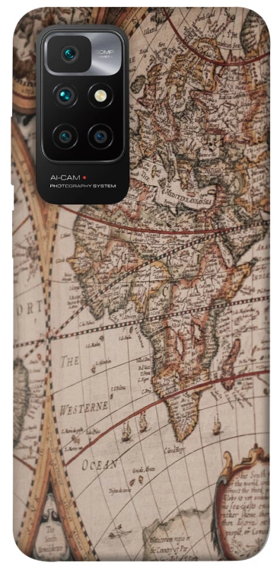 Чехол на Xiaomi Redmi 10 Карта путешествий фото 1 из 1