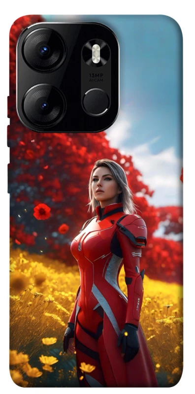 Чохол на Tecno Spark Go 2023 Cyber space girl ver.5 фото 1 з 1