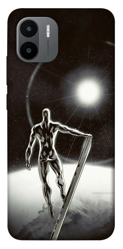 Чехол на Xiaomi Redmi A1 / A2 Серебряный сёрфер фото 1 из 1