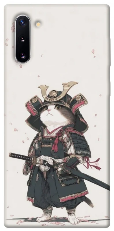 Чехол на Samsung Galaxy Note 10 Samurai Cat Warrior фото 1 из 1