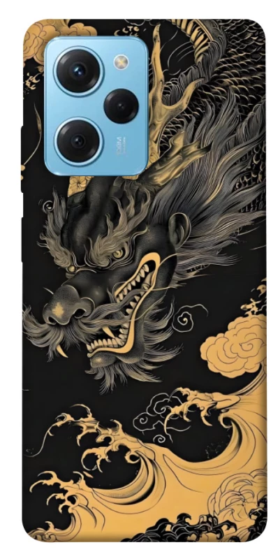 Чохол на Xiaomi Poco X5 Pro 5G gold dragon фото 1 з 1