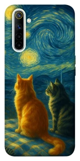 Чехол на Realme 6 Cats under the stars фото 1 из 1