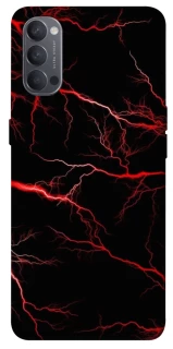 Чехол на Oppo Reno 4 Красная молния фото 1 из 1