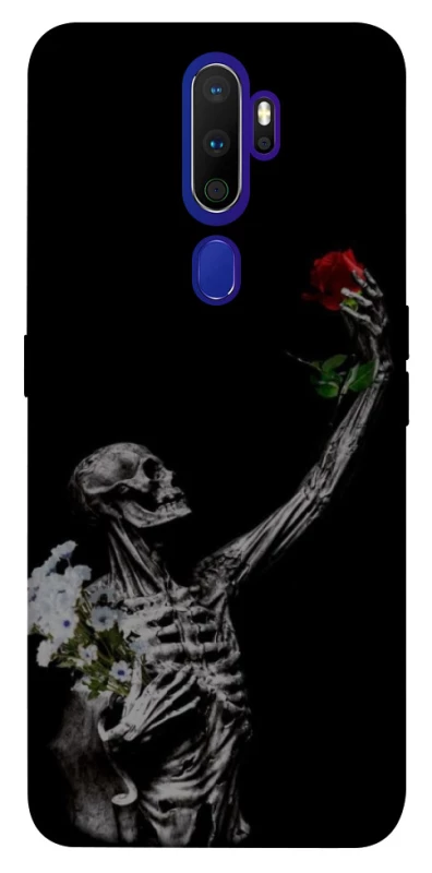 Чохол на Oppo A5 (2020) / Oppo A9 (2020) Skeleton vs Rose фото 1 з 1