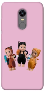 Чохол на Xiaomi Redmi 5 Plus / Redmi Note 5 (Single Camera) Cat Cafe Trio фото 1 з 1