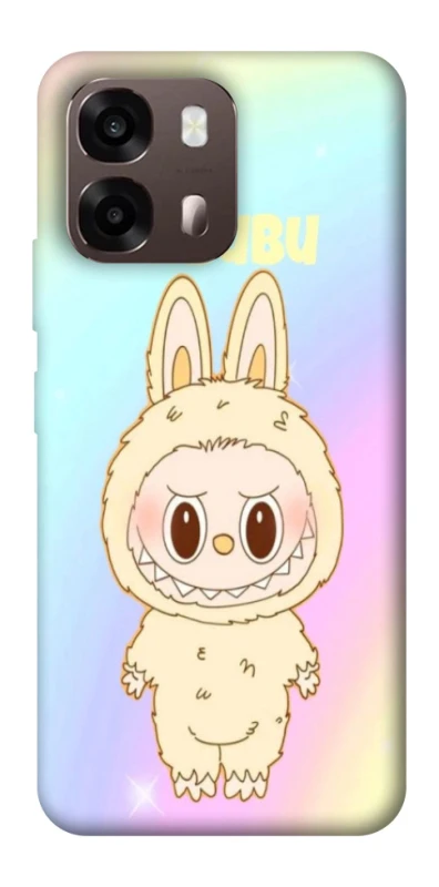 Чехол на Oppo A6 Fluffy Rainbow Labubu фото 1 из 2