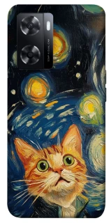 Чохол на Oppo A57s paint cat фото 1 з 1