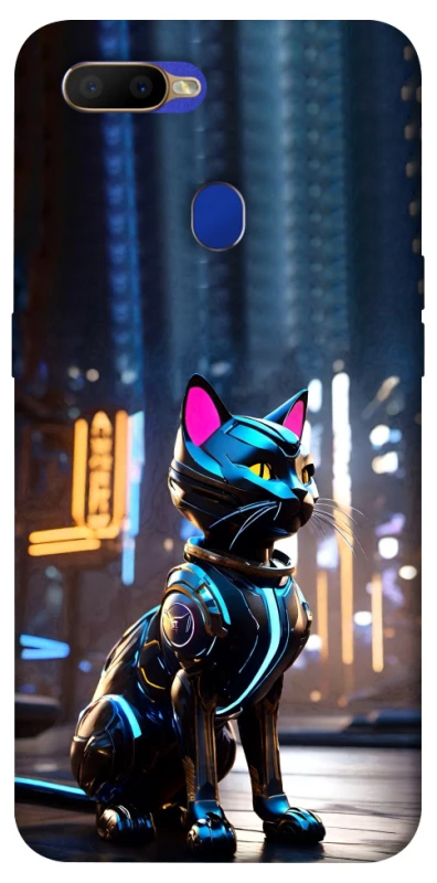 Чохол на Oppo A5s Cyber cat фото 1 з 1