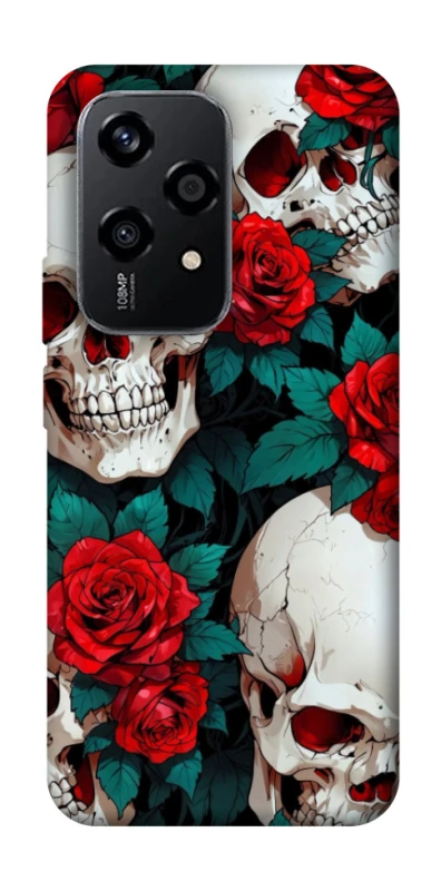 Чохол на Honor 200 Lite skull and rose фото 1 з 1