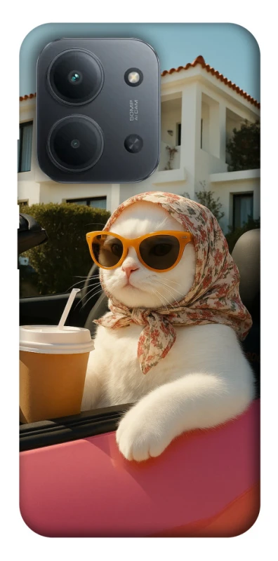 Чохол на Xiaomi Redmi 15C (Global) Stylish Cat Cruise фото 1 з 1