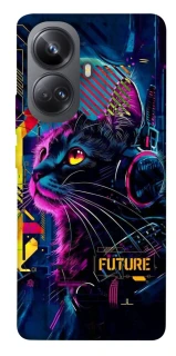 Чохол на Realme 10 Pro+ Cyber Cat v2 фото 1 з 1
