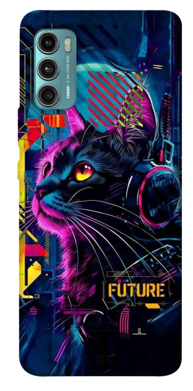 Чохол на Motorola Moto G60 Cyber Cat v2 фото 1 з 1