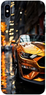Чохол на Apple iPhone XS Max (6.5") Golden sports car фото 1 з 1