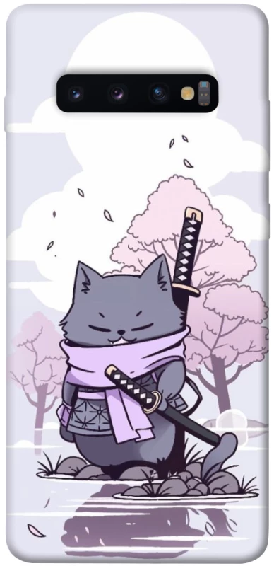 Чохол на Samsung Galaxy S10+ Samurai cat фото 1 з 1