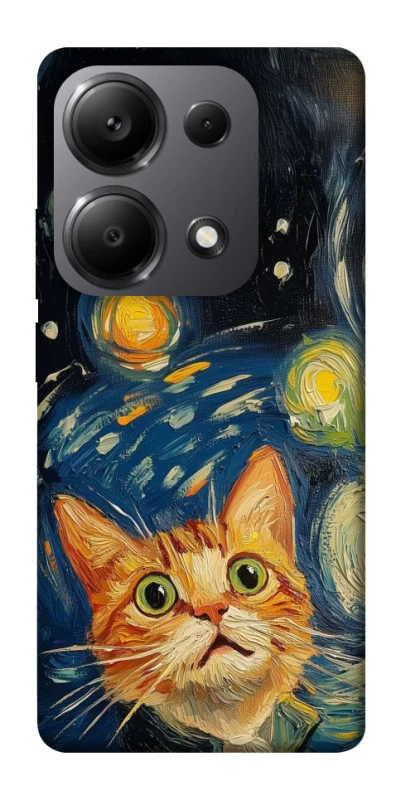 Чехол на Xiaomi Redmi Note 13 Pro 5G paint cat фото 1 из 1
