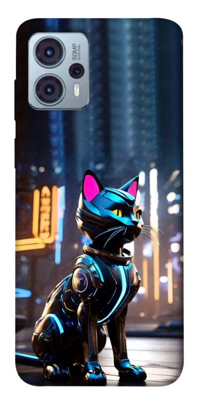 Чехол на Motorola Moto G23 Cyber cat фото 1 из 1
