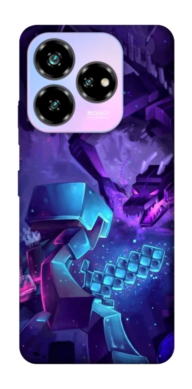 Чохол на ZTE Nubia V60 Desing Minecraft dragon фото 1 з 1