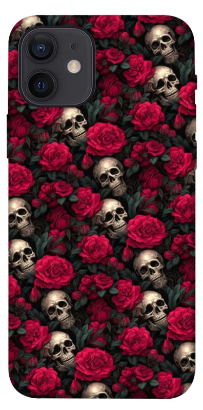 Чехол на Apple iPhone 12 (6.1") Черепа и розы фото 1 из 1