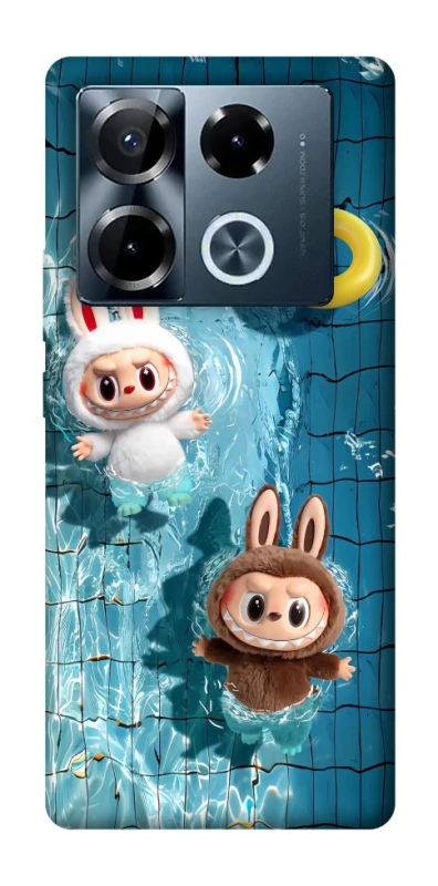 Чохол на Infinix Note 40 Pro 4G Labubu in the pool фото 1 з 1