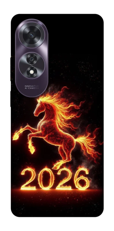 Чехол на Oppo A60 Red Fire Horse ver.1 фото 1 из 1