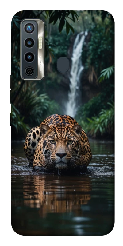 Чехол на TECNO Camon 17 Leopard in water фото 1 из 1