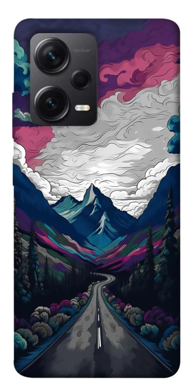 Чехол на Xiaomi Redmi Note 12 Pro 5G Нарисованные горы фото 1 из 1