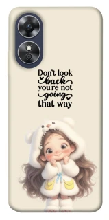 Чехол на Oppo A17 Don't look back фото 1 из 1