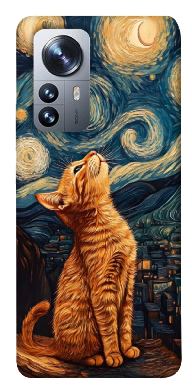 Чехол на Xiaomi 12 / 12X van gogh cat фото 1 из 1