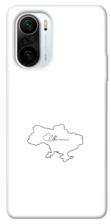 Чохол на Xiaomi Redmi K40 / K40 Pro / K40 Pro+ / Poco F3 Ukraine map фото 1 з 1