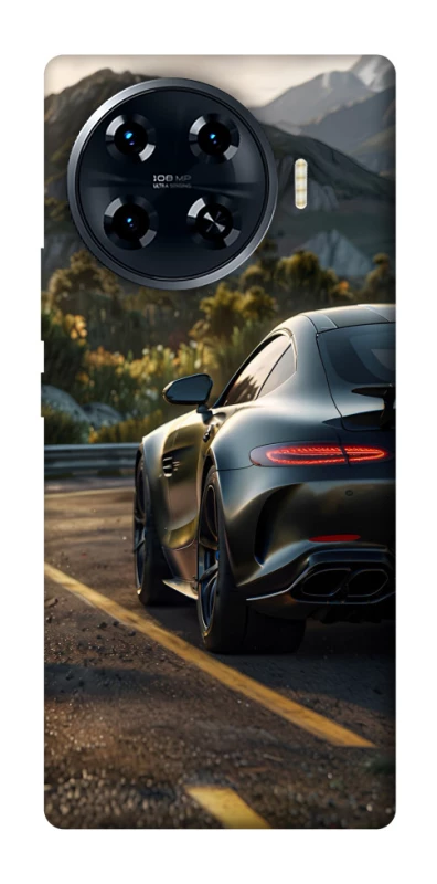 Чехол на TECNO Spark 20 Pro+ Car in the mountains фото 1 из 1