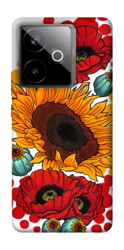 Чохол на Realme GT 7T Соняшники та маки фото 1 з 1