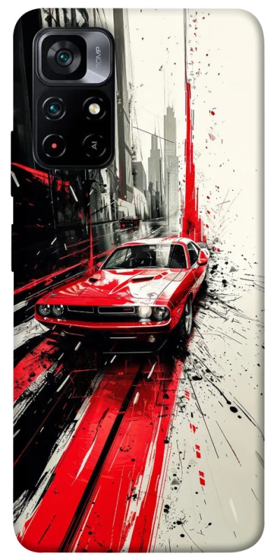 Чехол на Xiaomi Poco M4 Pro 5G Painted Mustang фото 1 из 1