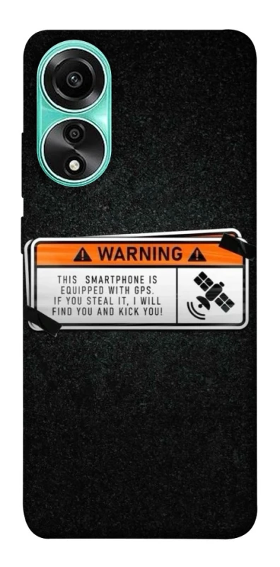 Чохол на Oppo A78 4G Warning фото 1 з 1