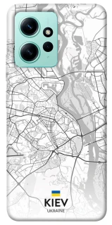 Чохол на Xiaomi Redmi Note 12 4G Kiev white map фото 1 з 1