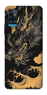 Чохол на ZTE Blade A71 gold dragon фото 1 з 1