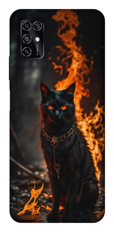 Чохол на ZTE Blade V2020 Smart Вогняний кіт фото 1 з 1