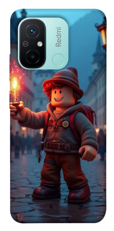 Чохол на Xiaomi Redmi 12C / Poco C55 Roblox Fire Logo Blue Flames фото 1 з 1