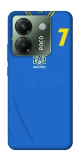 Чехол на Xiaomi Poco M7 pro 5G UA-Football ver.4 фото 1 из 1