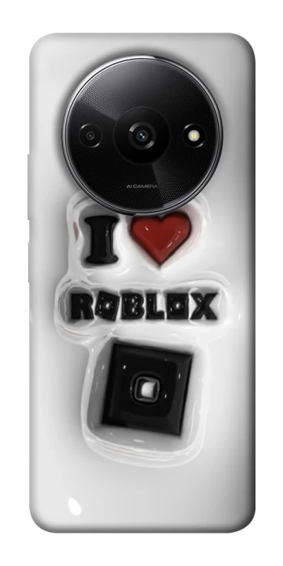 Чехол на Xiaomi Redmi A3 I love Roblox фото 1 из 1