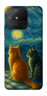 Чохол на Realme Narzo 50A Cats under the stars фото 1 Чохол на Realme Narzo 50A Cats under the stars фото 1 з 1